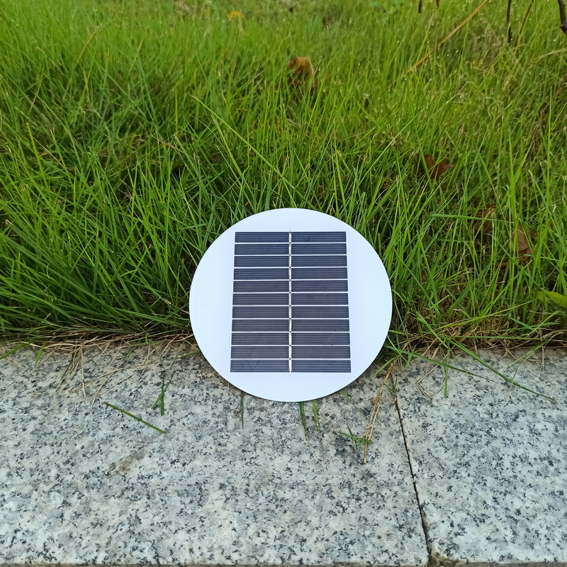 China Solar Panel Supplier 1.2W Small Photovoltaic Monocrystalline Cells Mini Circle Type Sun Glass 